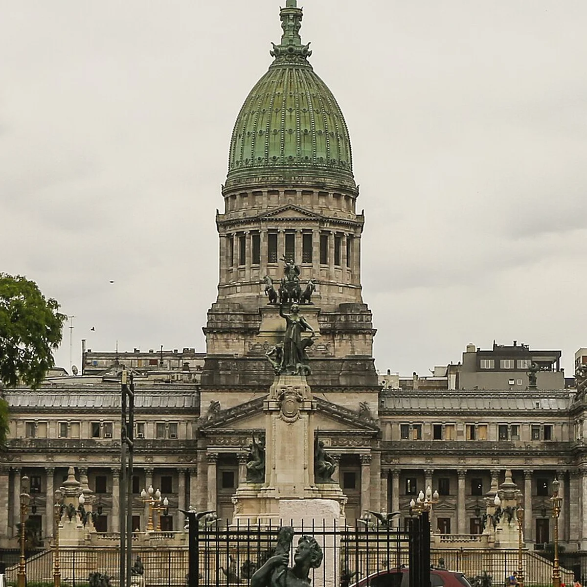 Fachada del Palacio del Congreso de la Nación Argentina