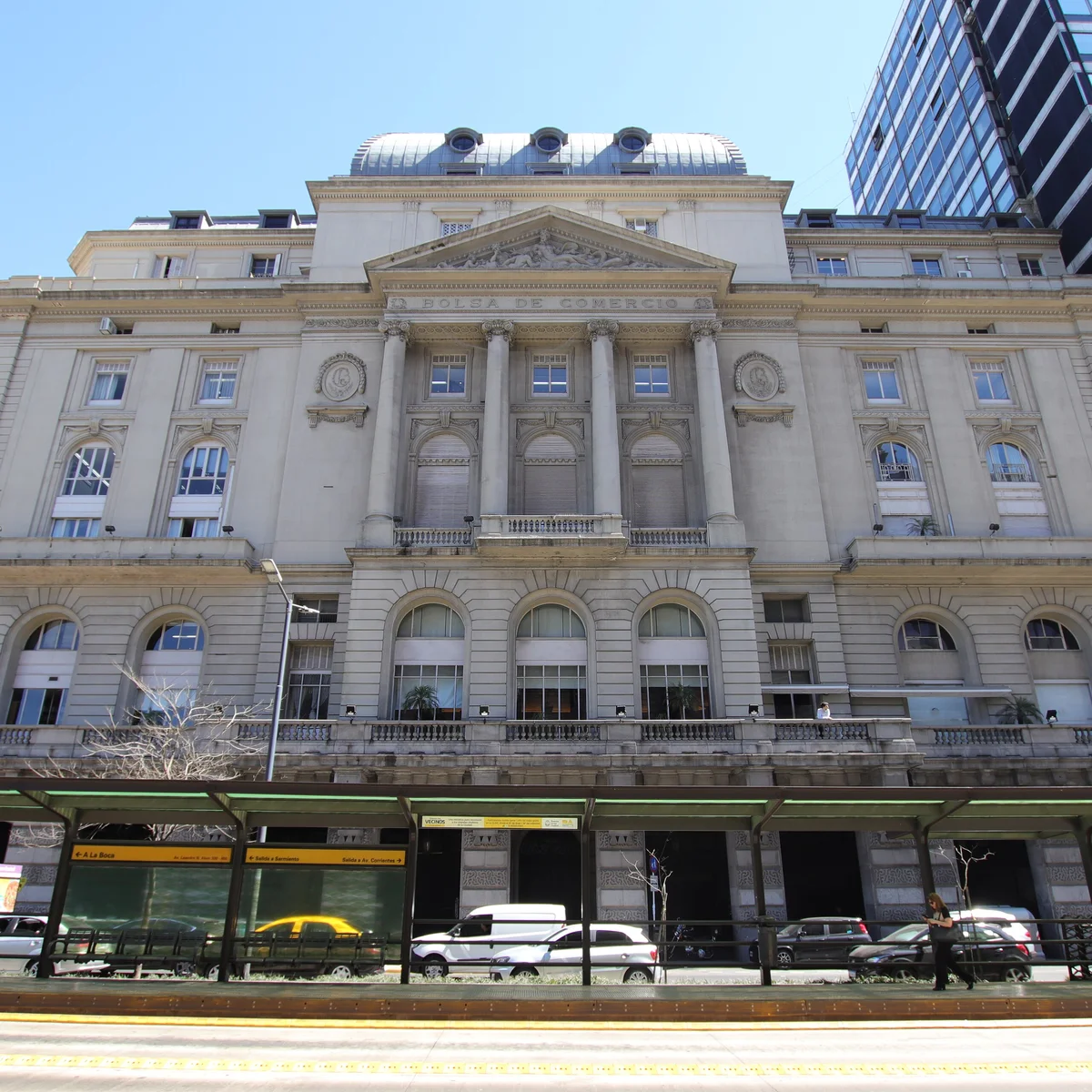 Edificio de la Bolsa de Comercio en la Ciudad de Buenos Aires