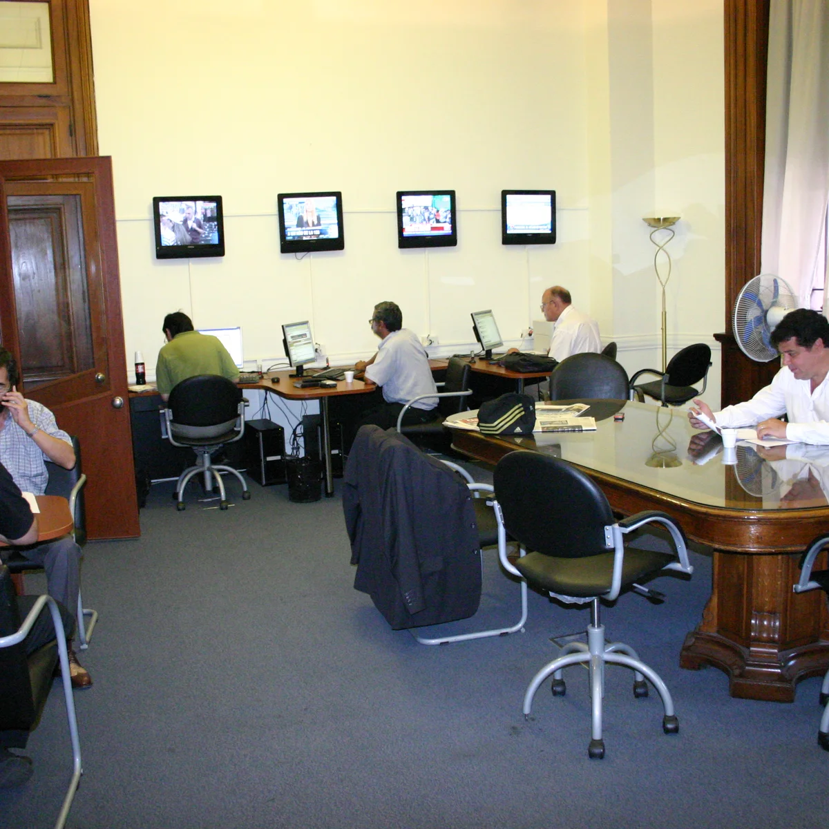 Sala de periodistas y cronistas de prensa
