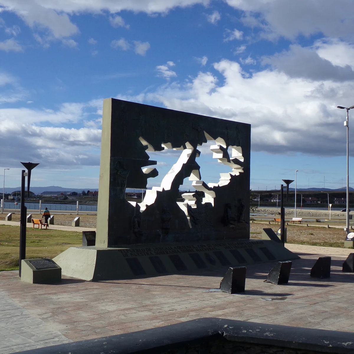 Plaza Islas Malvinas en Ushuaia, Tierra del Fuego