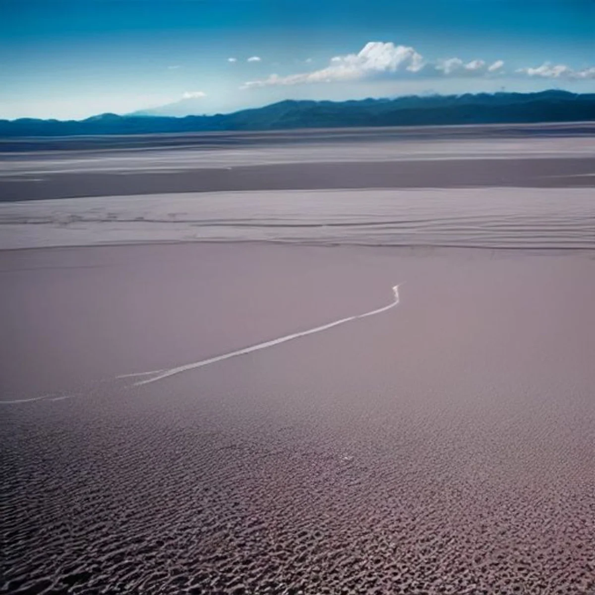 Salar y cordillera en la puna andina